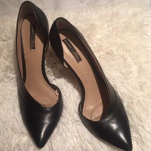 Black Zara Side Cutout Heels
